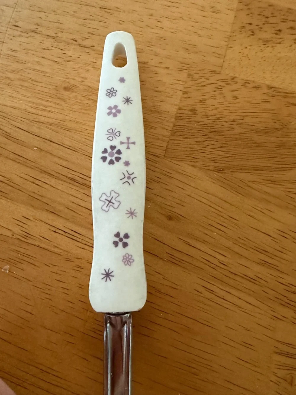 Vintage Stainless Steel Slotted Serving Spoon Floral Handle Retro Kitchen Utensi - Picture 3 of 5